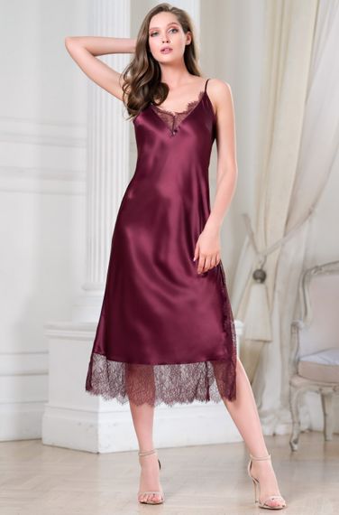 Длинная женская сорочка MIA-Amore SHARON  3808 Шерон бордо