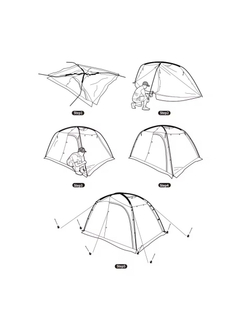 Палатка Naturehike Dune 7.6, 2-местная, коричневая