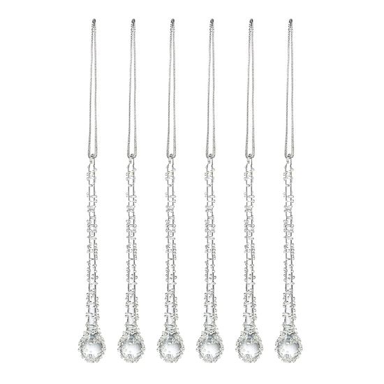 Набор ёлочных украшений icy sparkles из коллекции new year essential, 6 шт.