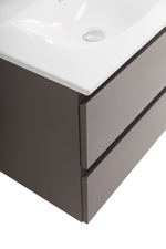 Тумба с раковиной подвесная BelBagno KRAFT-700-2C-SO-GSO Темно-Серый матовый, раковина белая BB-8099-70