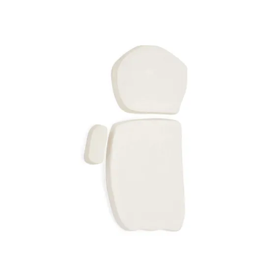 Набор из 3 квадратных настенных панелей Siluna из белого папье-маше