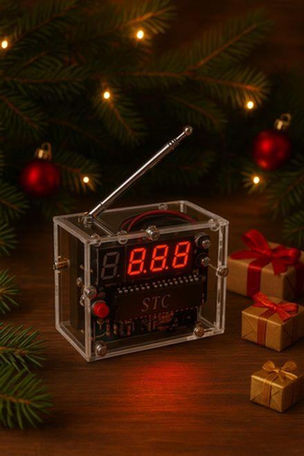 Набор радиоприёмник для самостоятельной сборки и пайки "Цифровой радиоприемник с корпусом" 5В TEA576