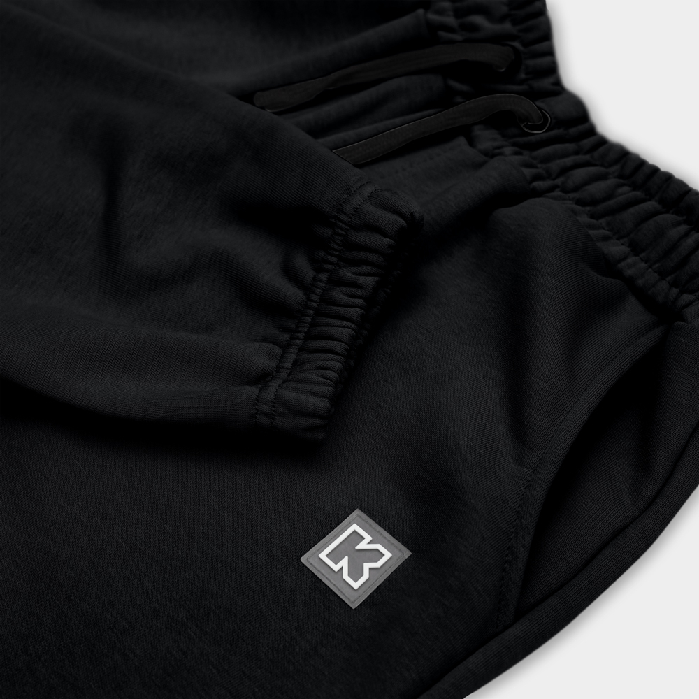 Трикотажные брюки KUL'TURA Oversize Basic Чёрный Флис