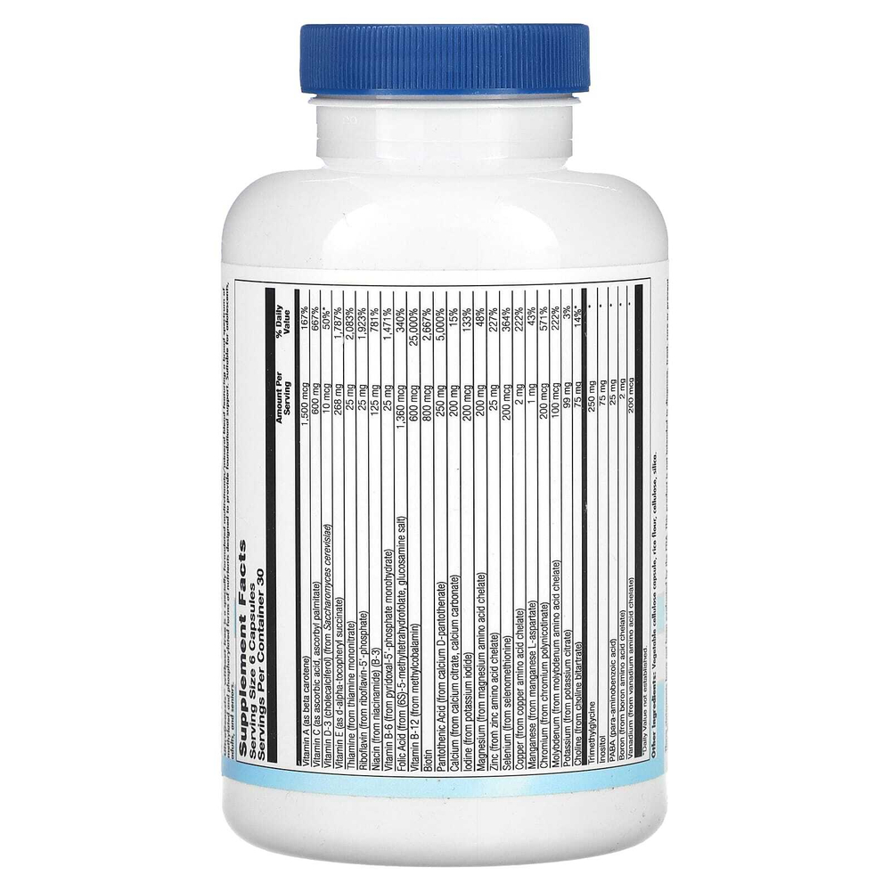 Nutra BioGenesis, UltraGenesis, без железа, 180 капсул