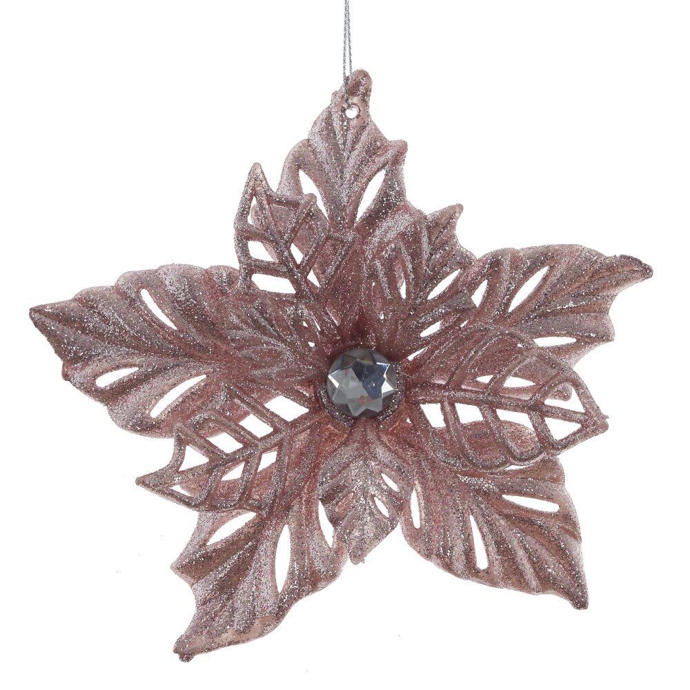 GAEM Украшение новогоднее "Пуансеттия", L14 W4 H14 см, 4в.