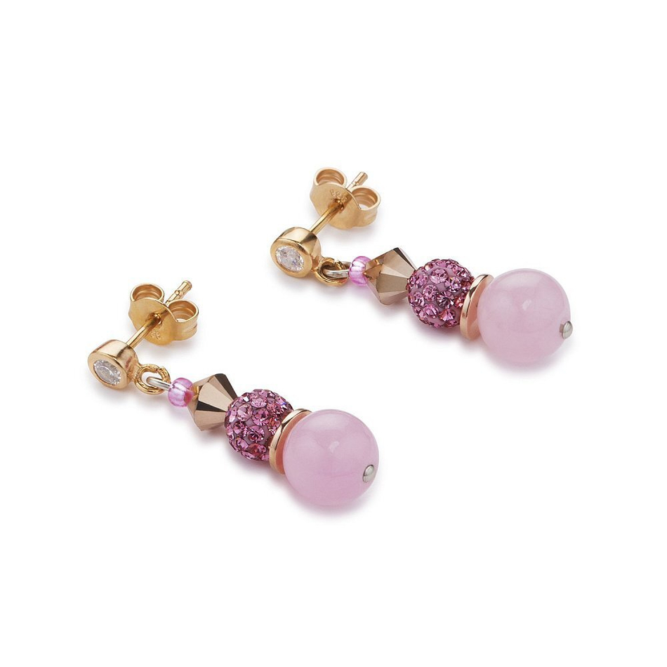 Серьги Coeur de Lion 4864/21-1520 цвет розовый