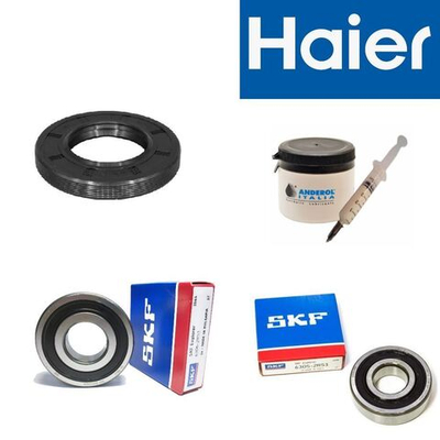 Подшипники SKF 6305 2RS+6306 2RS для стиральной машины Haier , сальник 40x72x10/11.5, смазка
