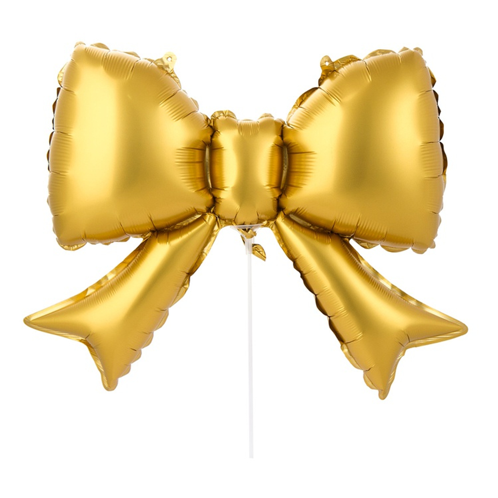 Шар фольгированный Бант 53 см (Золотой)