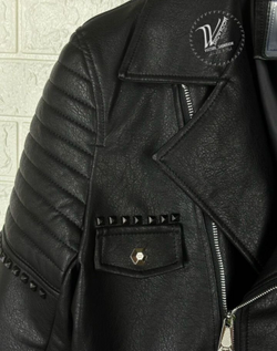 Кожаная куртка косуха Philipp Plein