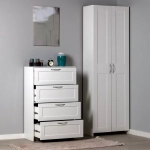 Сириус Комод 4 ящика белый