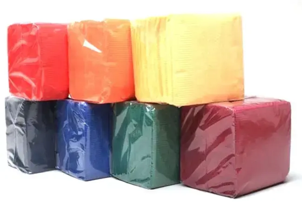 Салфетки бумажные МАКС Интенсив, 50листов, цвет микс, 1 слой