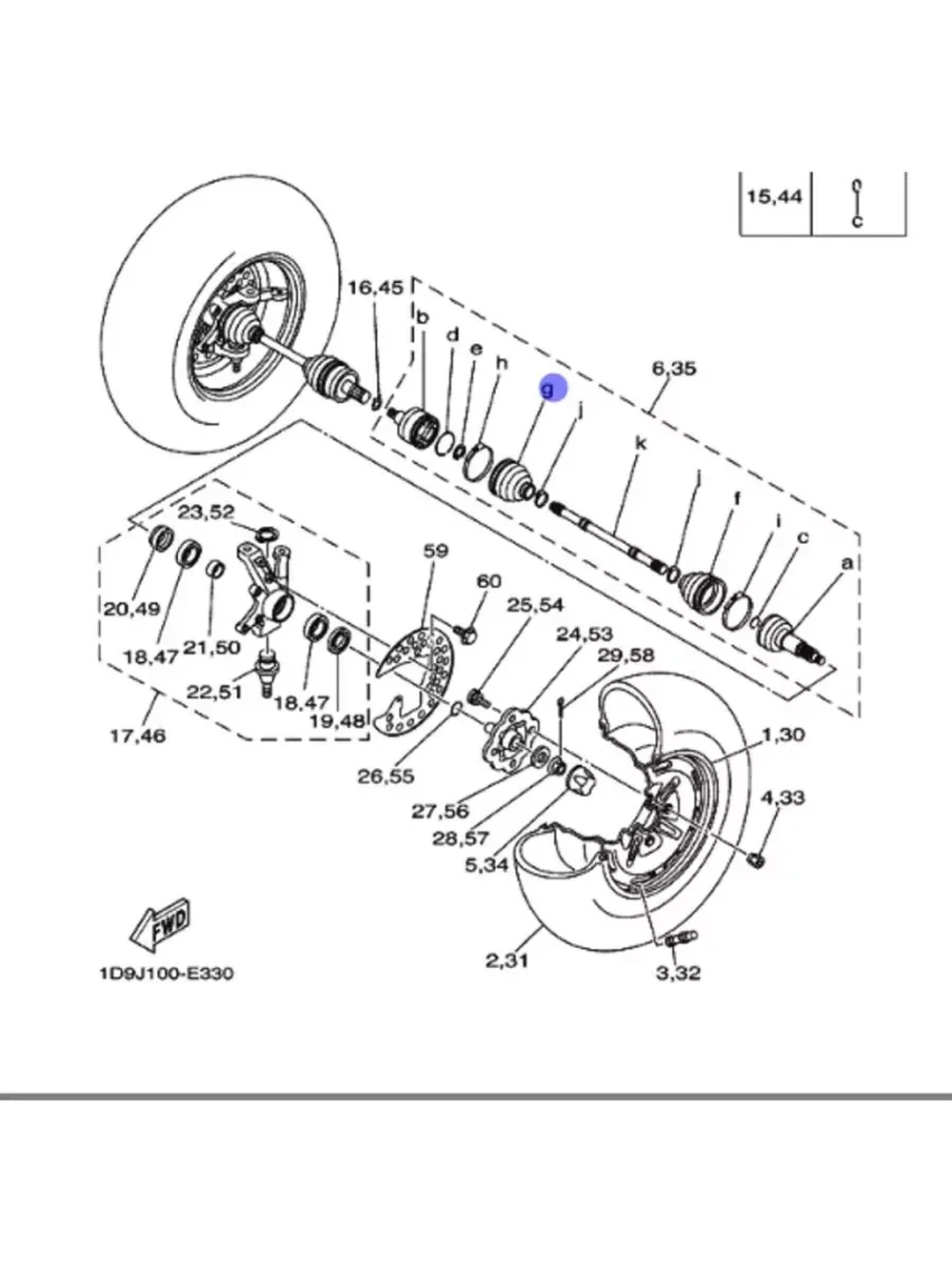 Пыльник шруса 5KM2510H1000