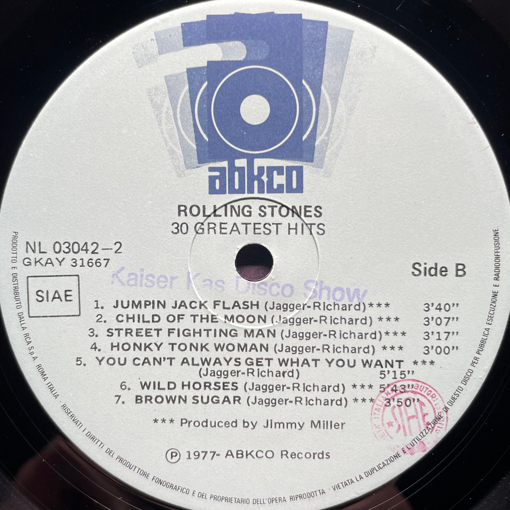 Rolling Stones – 30 Greatest Hits 2LP (Италия 1977г.)