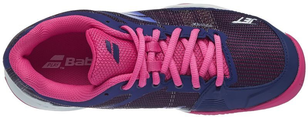 Женские Кроссовки теннисные Babolat Jet Mach и Clay Women - estate blue/fandango pink
