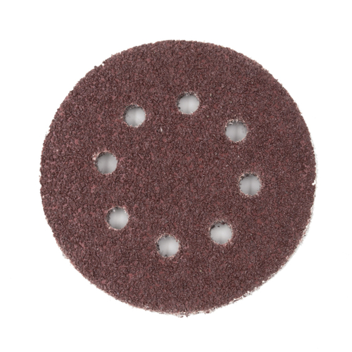 45-9-269 Круг абразивный на ворсовой основе, под липучку, перфорированный, Р40, 125мм