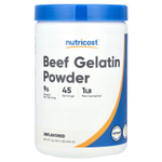 Nutricost, Порошок из говяжьего желатина, без добавок, 454 г (16,2 унции)