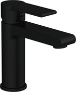 Смеситель для раковины CERSANIT BRASKO BLACK + донный клапан 63107