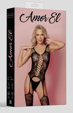 Боди-комбинезон Ofelia с открытыми бедрами (Размер: S-M-L) (Цвет: черный)