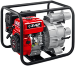 Мотопомпа бензиновая ЗУБР МПГ-1300 для грязной воды