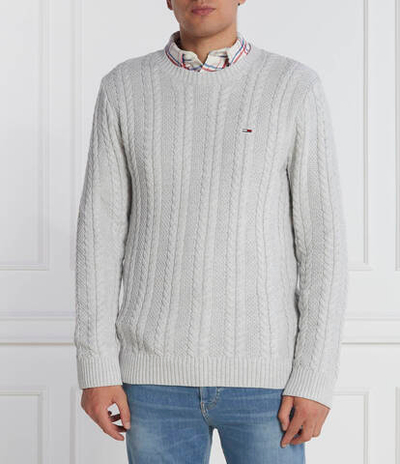 Свитер TJM REG CABLE Tommy Jeans - серый(DM0DM15059)
