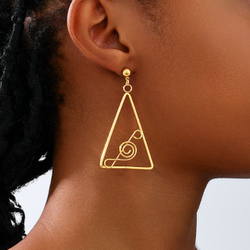 Серьги "Геометрия звука"