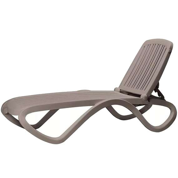 Пластиковый шезлонг Tropico коричневый | Nardi | Италия