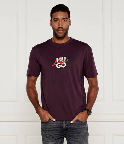 Футболка Dlongny HUGO - бордовый(50521076)