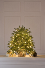 Ель искусственная настольная Феерия с лампочками