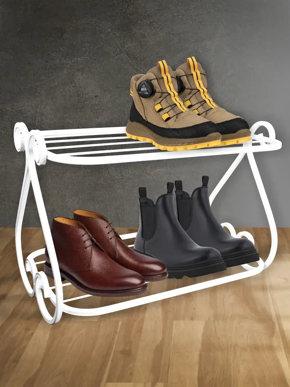 Универсальная этажерка Винтаж мини-6 белая