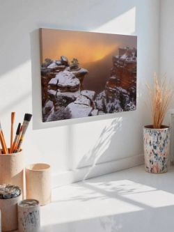 Картина на стену 40 X 50 Снег в горах