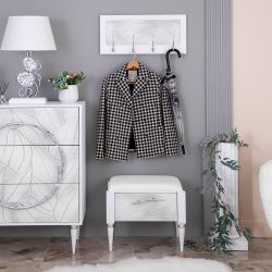 Банкетка Арт mini Айс Сильвер