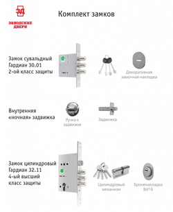 Входная металлическая дверь Морра Орех каньон с зеркалом Белый софт