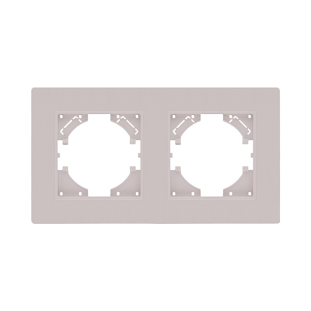 Рамка 2-постовая, кашемир матовый Kollinger Eleganz Plex EP2CM