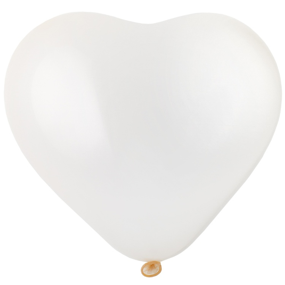 Шар латексный Сердце Кристалл 40 см (Прозрачный)