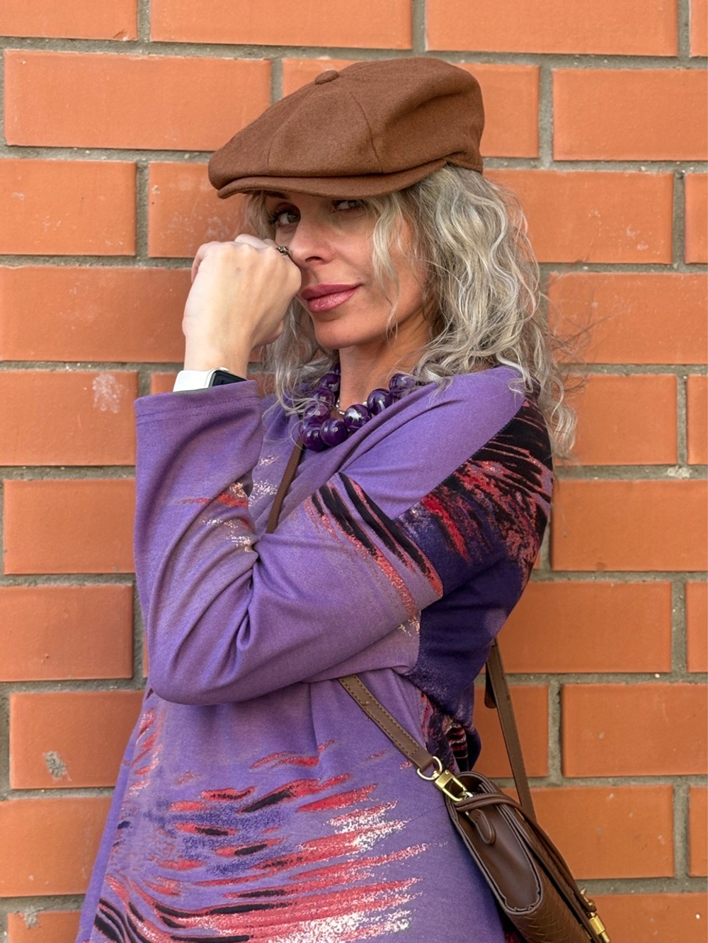 Платье / бочонок / трикотаж фиолетовый