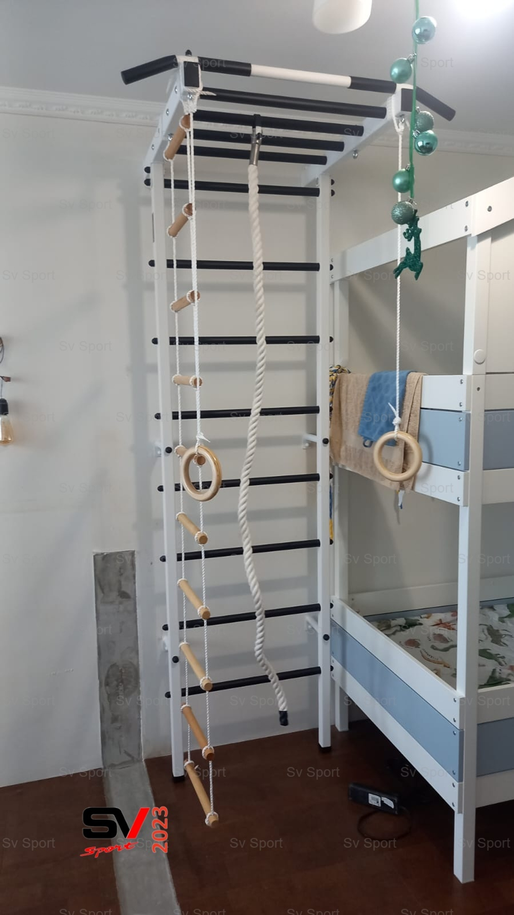 Монтаж шведской стенки Sv Sport в бетонные, кирпичные стены