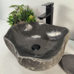 Раковина из речного камня RS-65190 42*38*15 0861