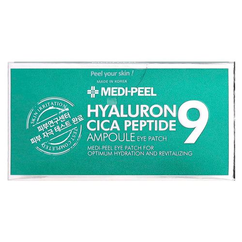 Medi-Peel, Патчи для глаз в ампулах с Hyaluron Cica Peptide 9, 60 патчей, 1,6 г каждый