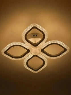 Люстра потолочная светодиодная с пультом ДУ Rivoli белая 56Вт 2800-6300К, светильник на кухню, в детскую, в спальню