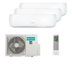 Мультисплит система на 3 комнаты Hisense AMS-09UW4RVETG00 x 2 + AMS-12UW4RVETG00 / AMW3-24U4RJC