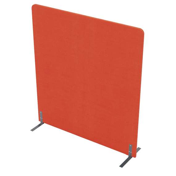 011.МПО.1316 Акустическая мобильная перегородка на стационарных опорах (1350*450*1600)