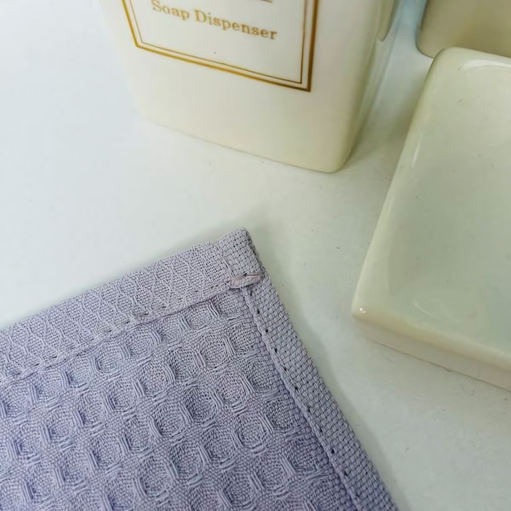 Полотенце вафельное 30*60см «Waffle» плотность 220гр/м, цвет сиреневый 10300