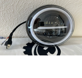 Фара LED 12-24V  7дюймов 2121Нива (Дальний+Ближ+ДХО) 30W пара GZ046 W-Y с наруж насечкой ХРОМ