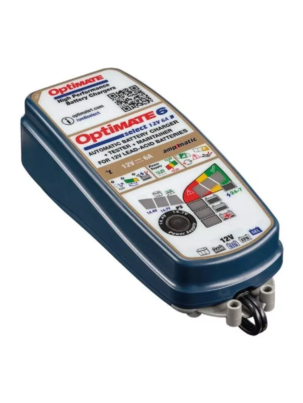 Зарядное устройство OptiMate 6 Select Gold (1х0.4-6,12V)