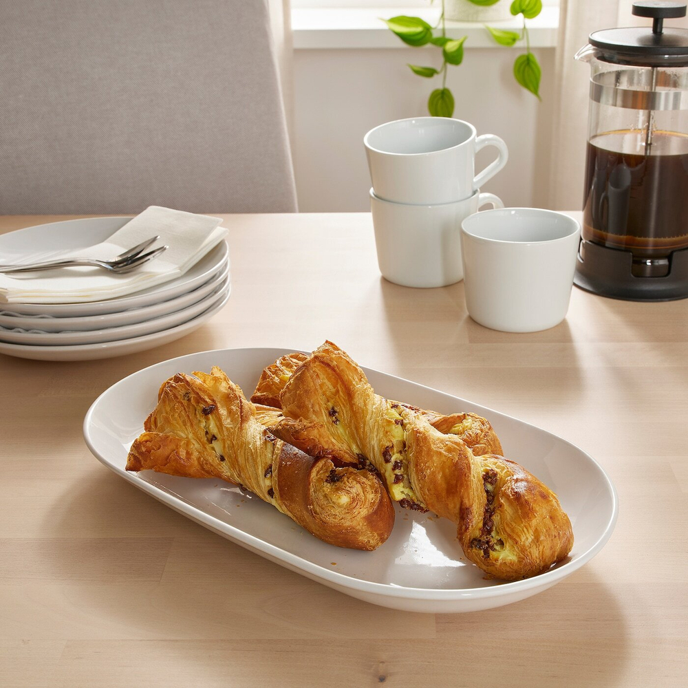 IKEA GODMIDDAG  (ИКЕА ГОДМИДДАГ)  -  Блюдо, белое, 32x18 см