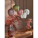 Светильник подвесной каскадный aurora, 110х18 см, сливовый/зеленый/серый