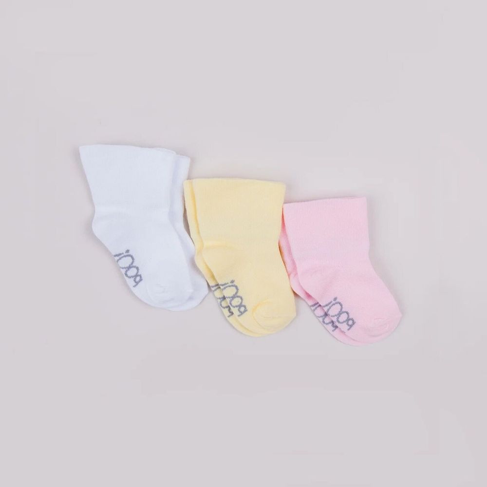Комплект носочков "Нарцисс/Роза/Молоко" 0+