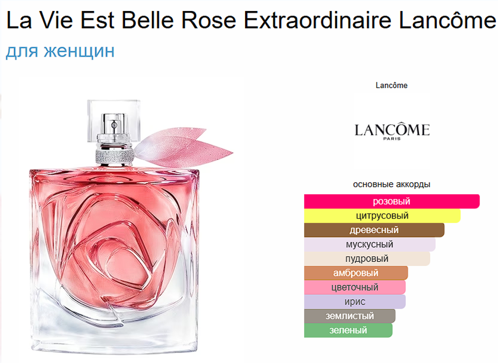 Lancome La Vie Est Belle Rose Extraordinaire 100 ml (duty free парфюмерия)
