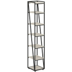 Стеллаж узкий высокий на металлическом каркасе LOFTIS (ЛОФТИС)