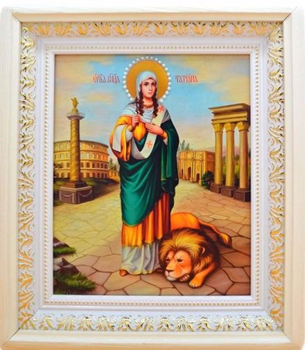 Икона мученицы Татианы Римской ручной работы.